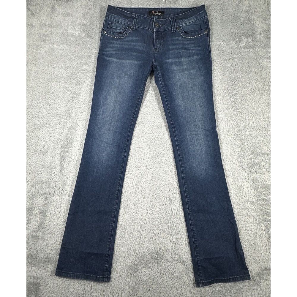 Women's Guess boot Leg  vintage jeans mid rise Sz 28X33‎ dark wash